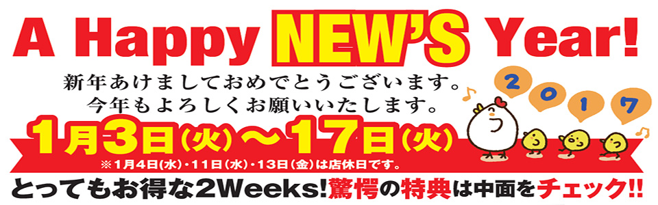NEW'S Year SALE!2017